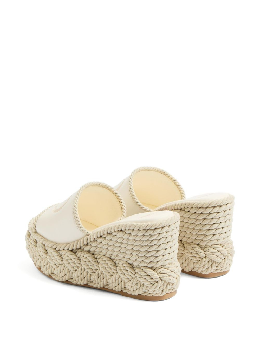 100mm Vlogo torchon mules - 3