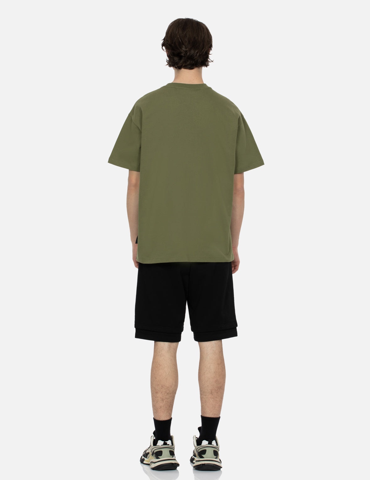 Seagull and Graffiti Logo Print Relax Fit T-Shirt - 6