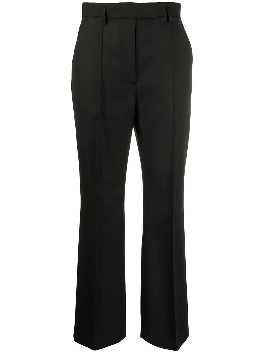 tailored high-waisted cropped trousers - 1