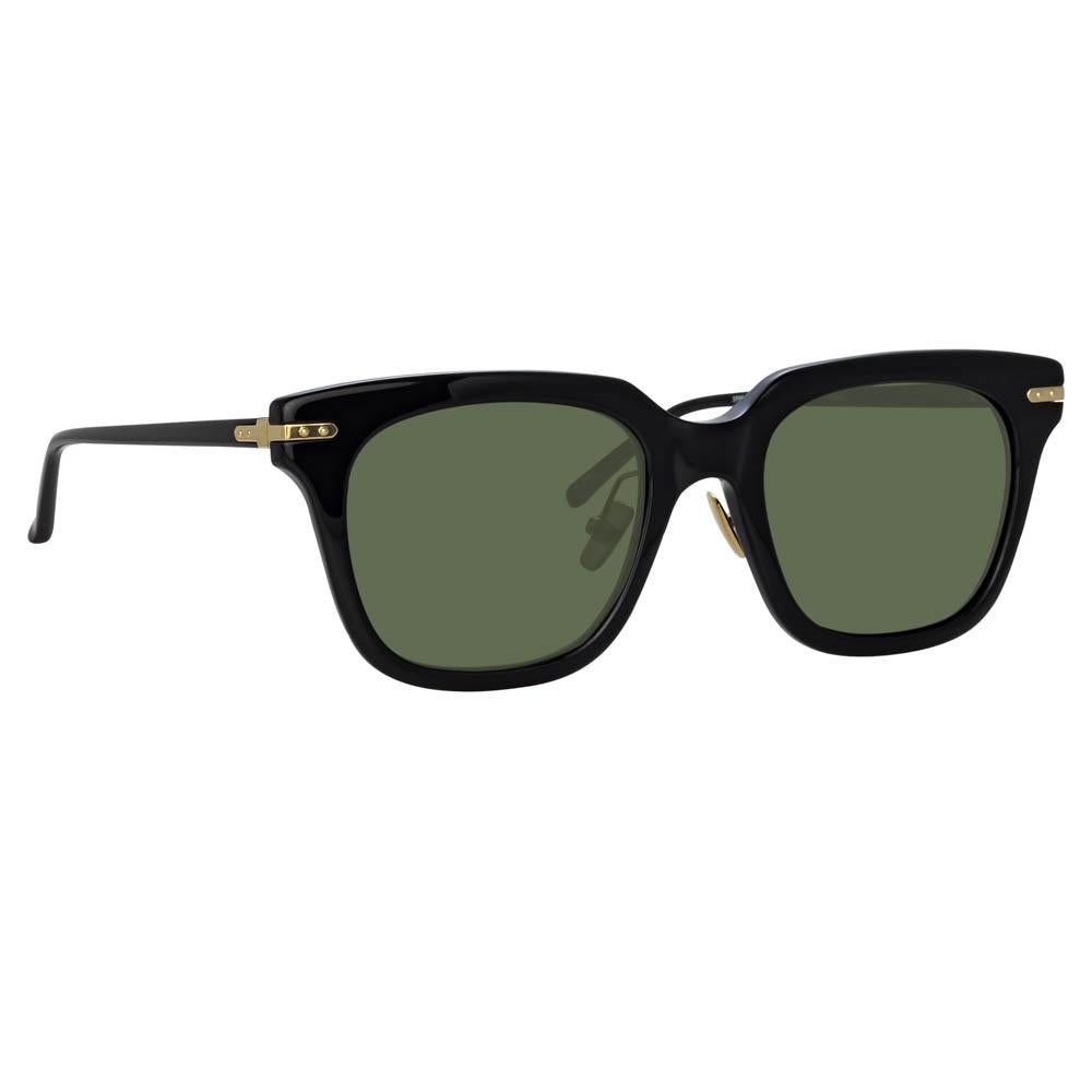 EMPIRE D-FRAME SUNGLASSES IN BLACK - 2