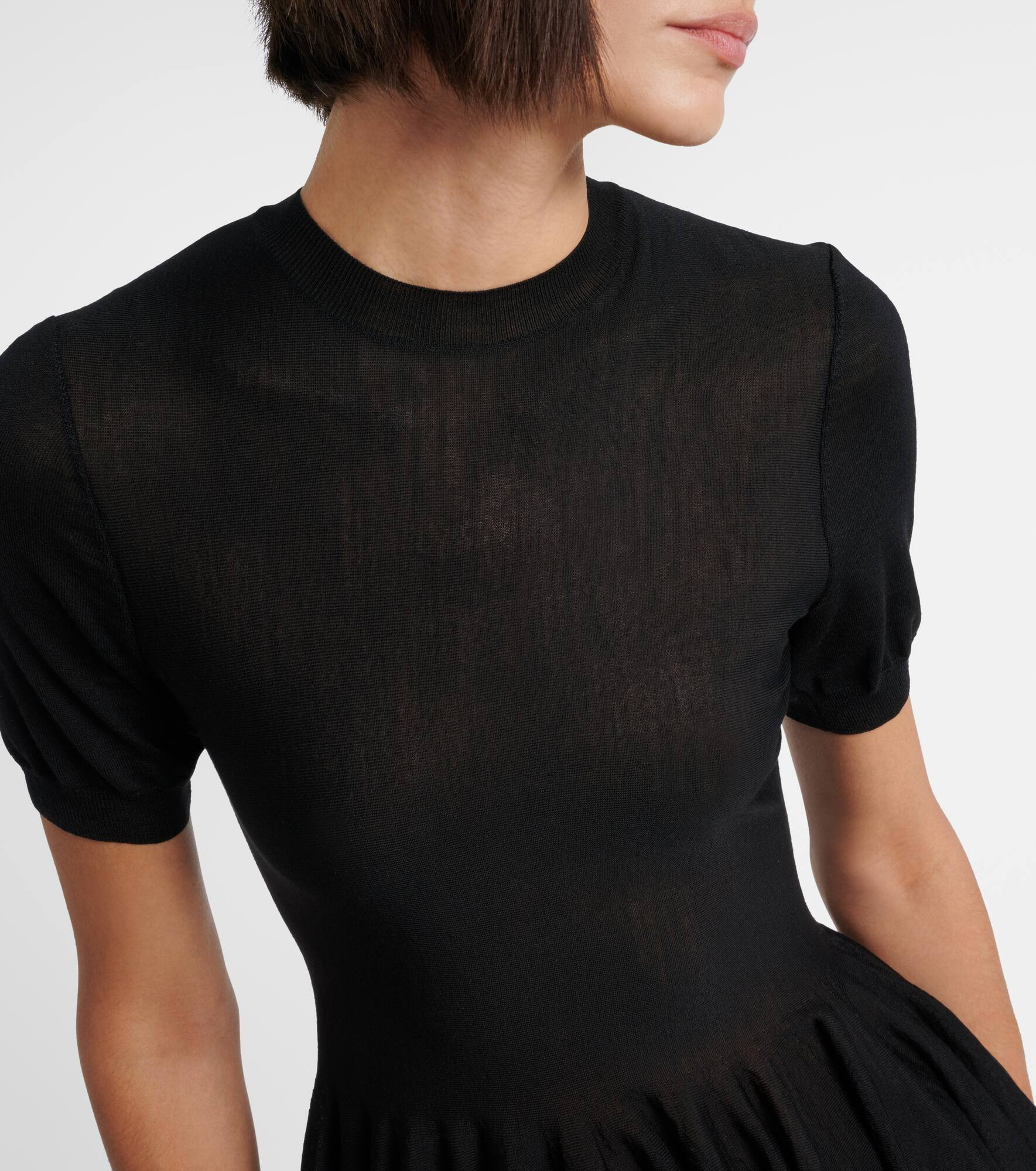 Peplum virgin wool top - 4