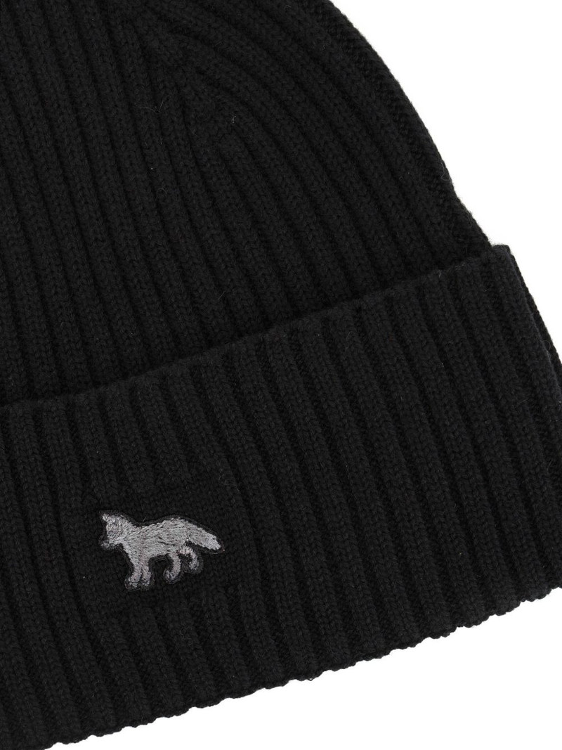 Maison Kitsuné Baby Fox ribbed beanie hat outlook