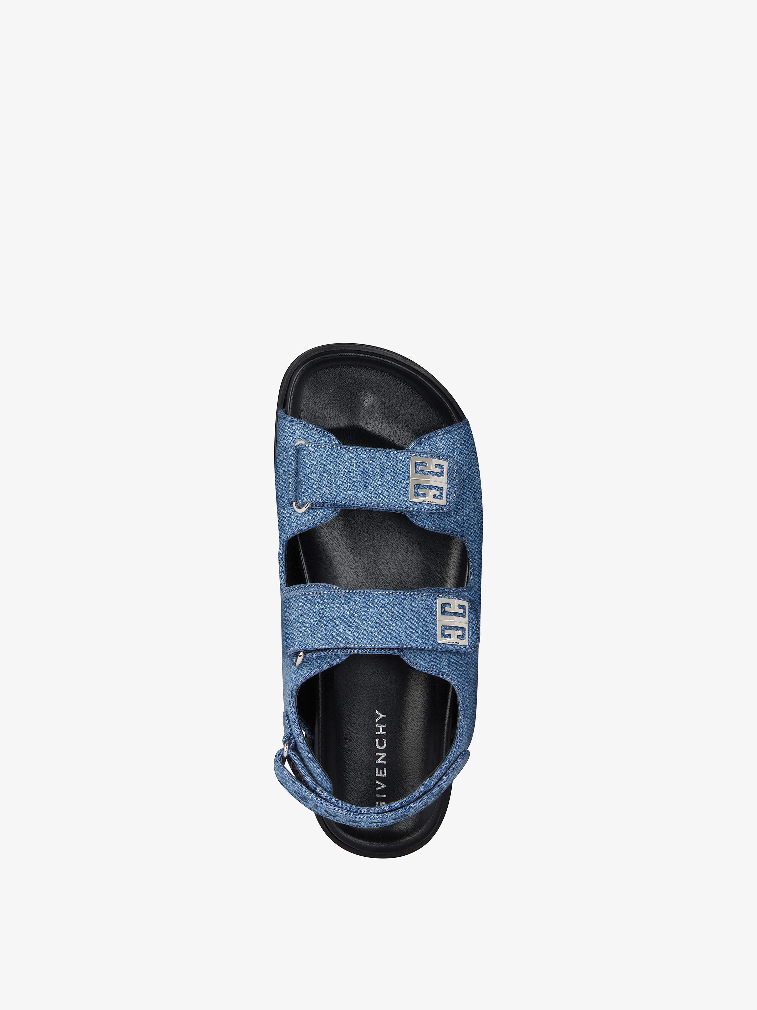 サンダル・ミュール GIVENCHY DENIM 4G SANDALS Denim 4G Sandals with Hook and Loop | WE IN STYLE