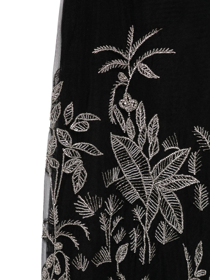 beaded floral midi skirt 3
