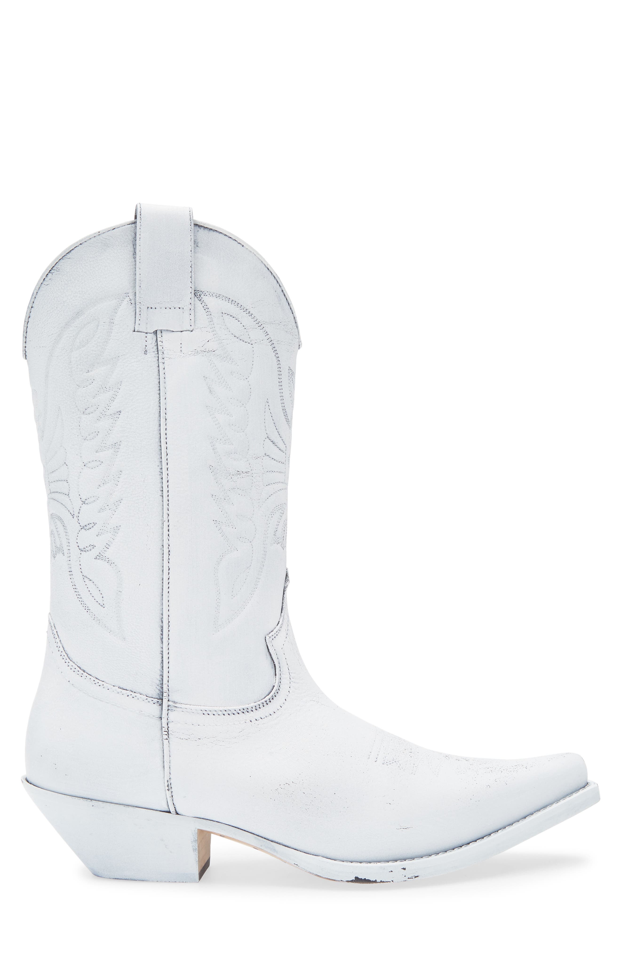 MM6 Maison Margiela Painted Cowboy Boot in Black/White at Nordstrom - 3