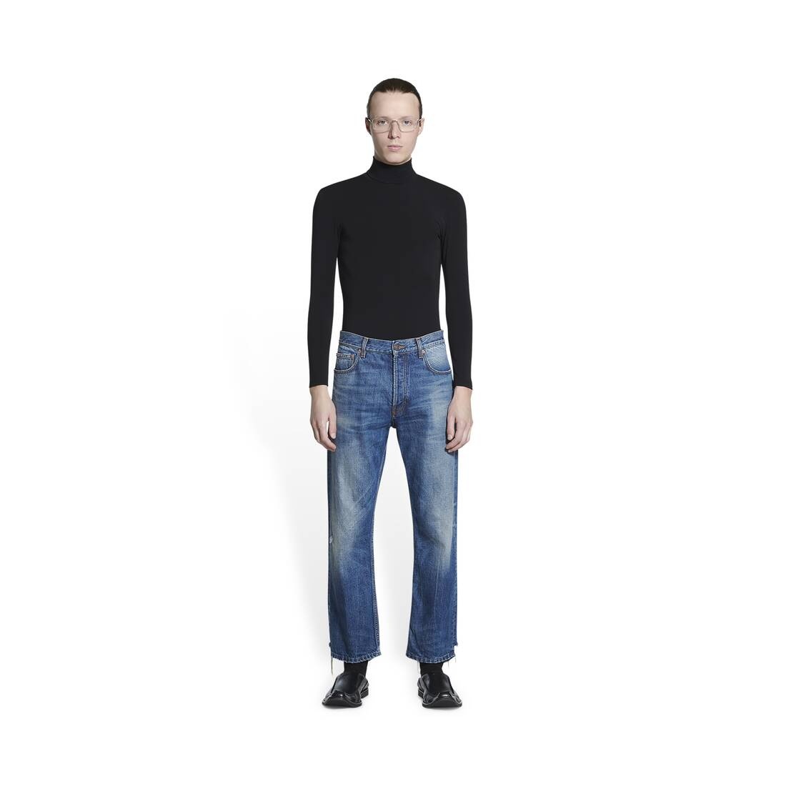 Men's Slim Fit Pants in Blue - 2