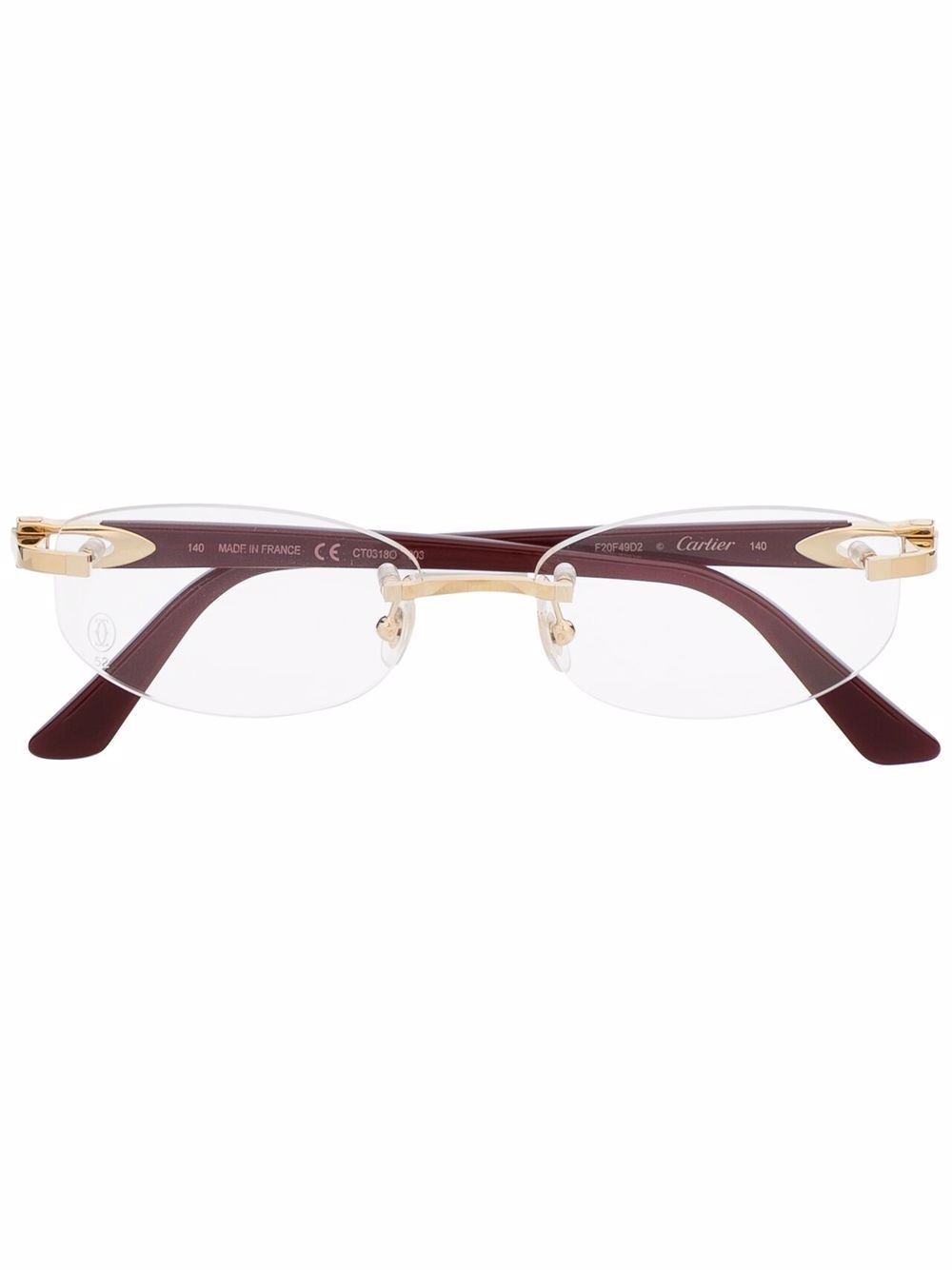 frameless rounded glasses - 1