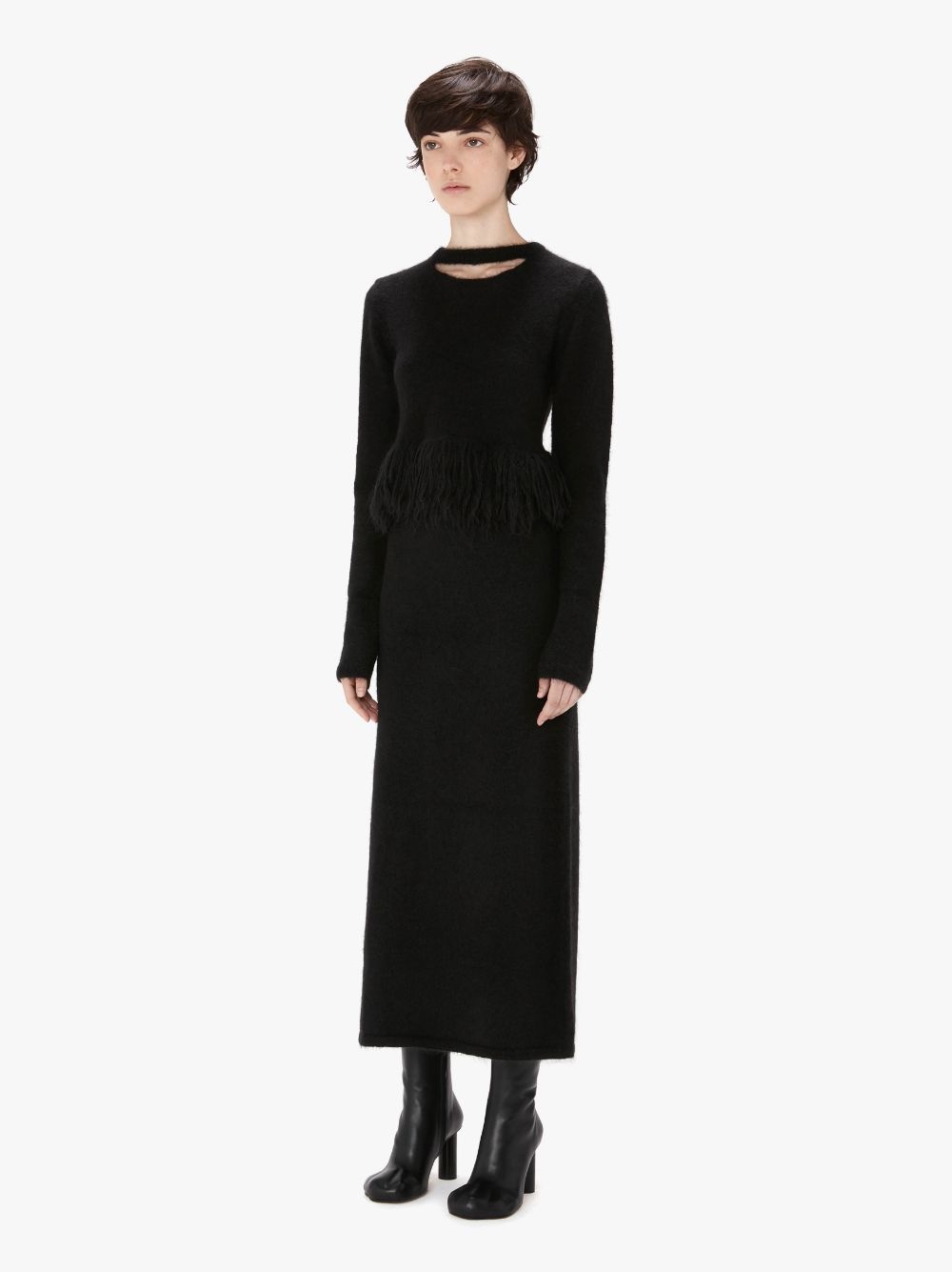 FRINGED-HEM CROPPED JUMPER - 4