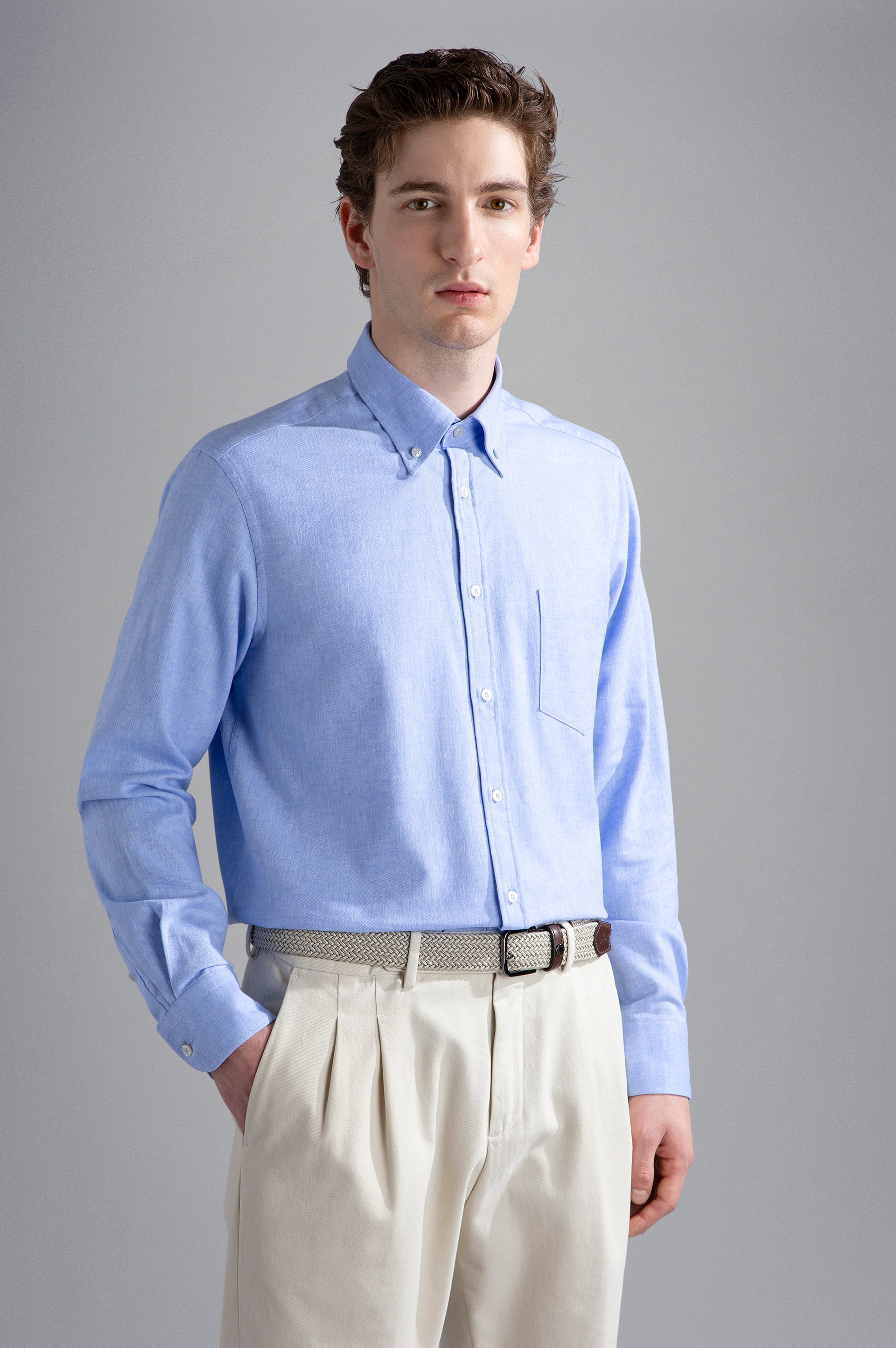 COTTON AND LINEN SHIRT - 6