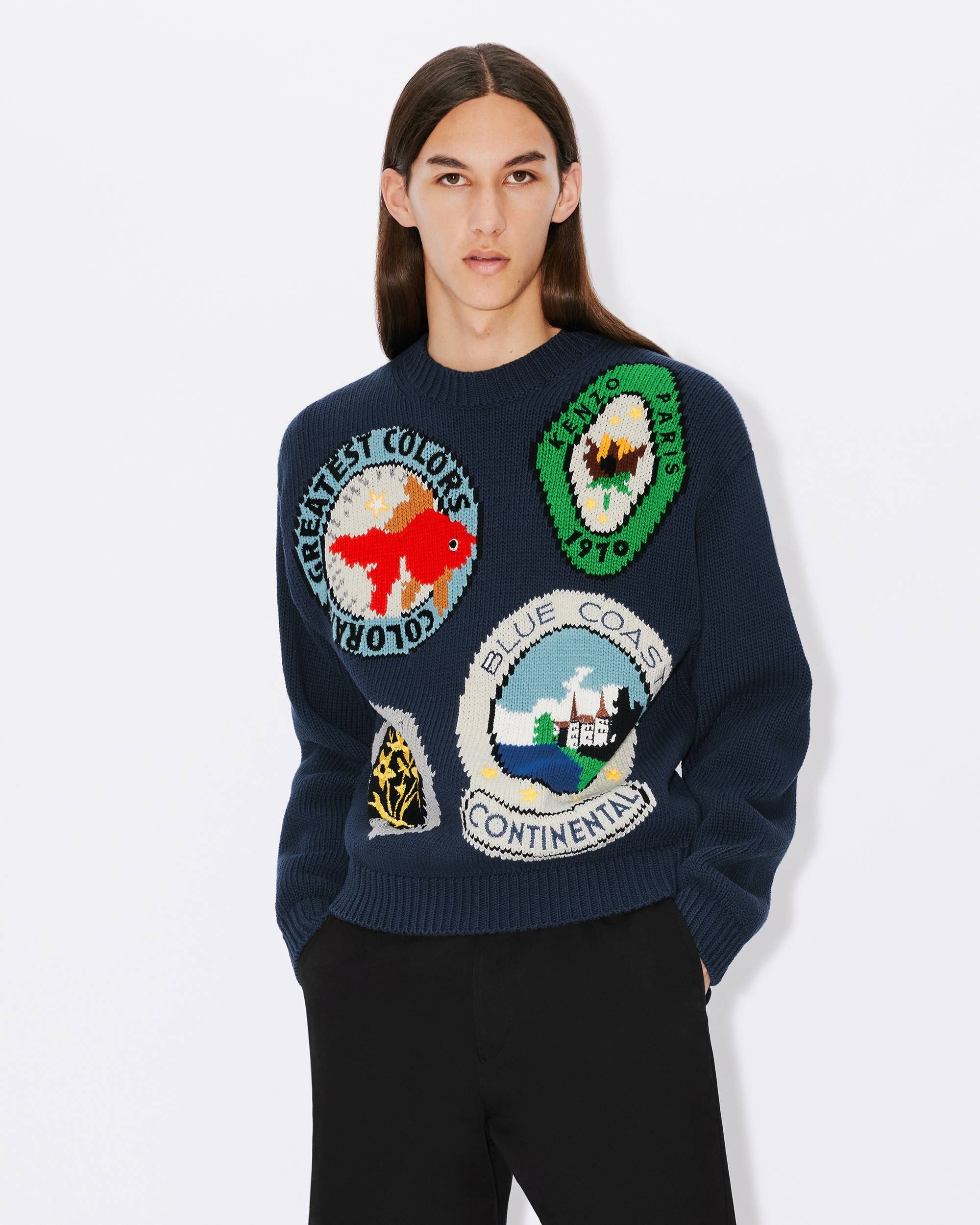 'KENZO Travel' hand-embroidered jumper - 3