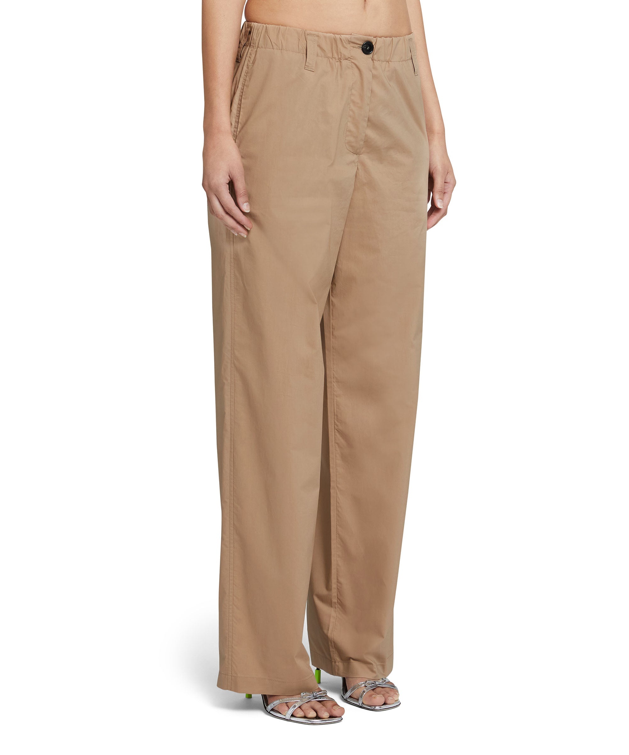 Cotton full-length straight pants - 4