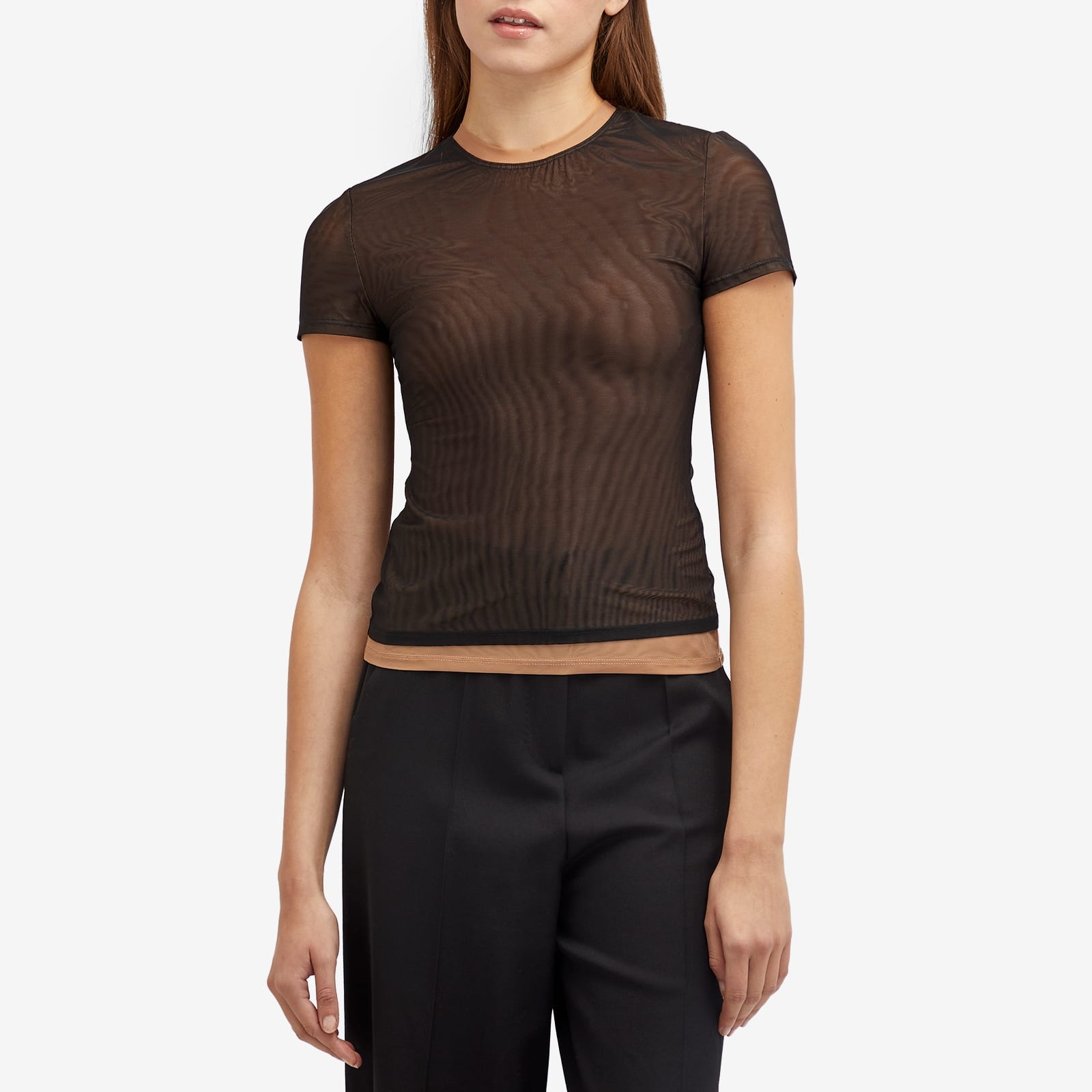 SIR. The Label Delta Overlay Mesh T-Shirt - 2