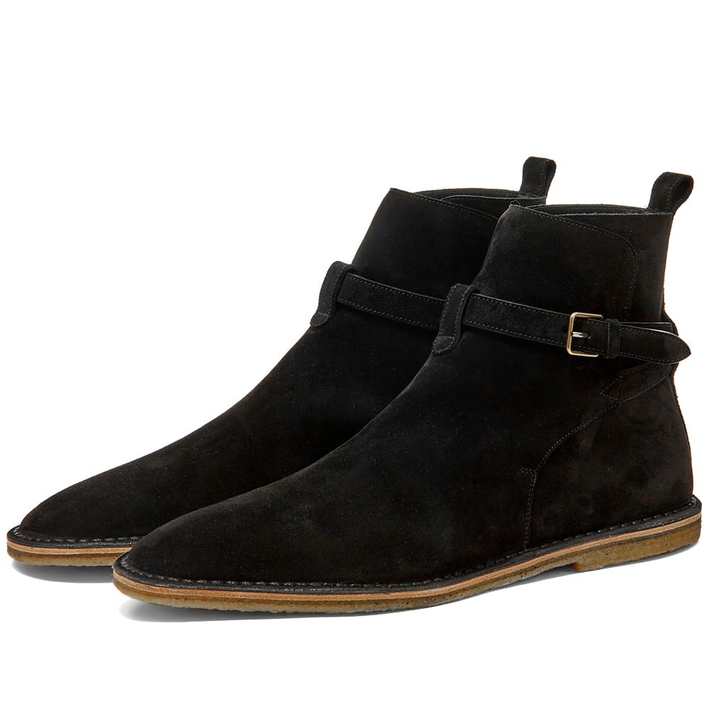 Saint Laurent Nino 10mm Suede Jodhpur Boot - 1