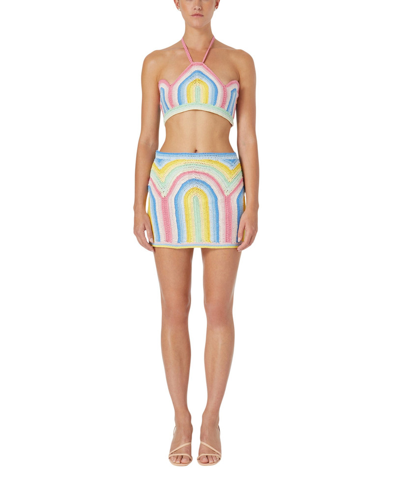 CASABLANCA Gradient Crochet Arch Skirt outlook