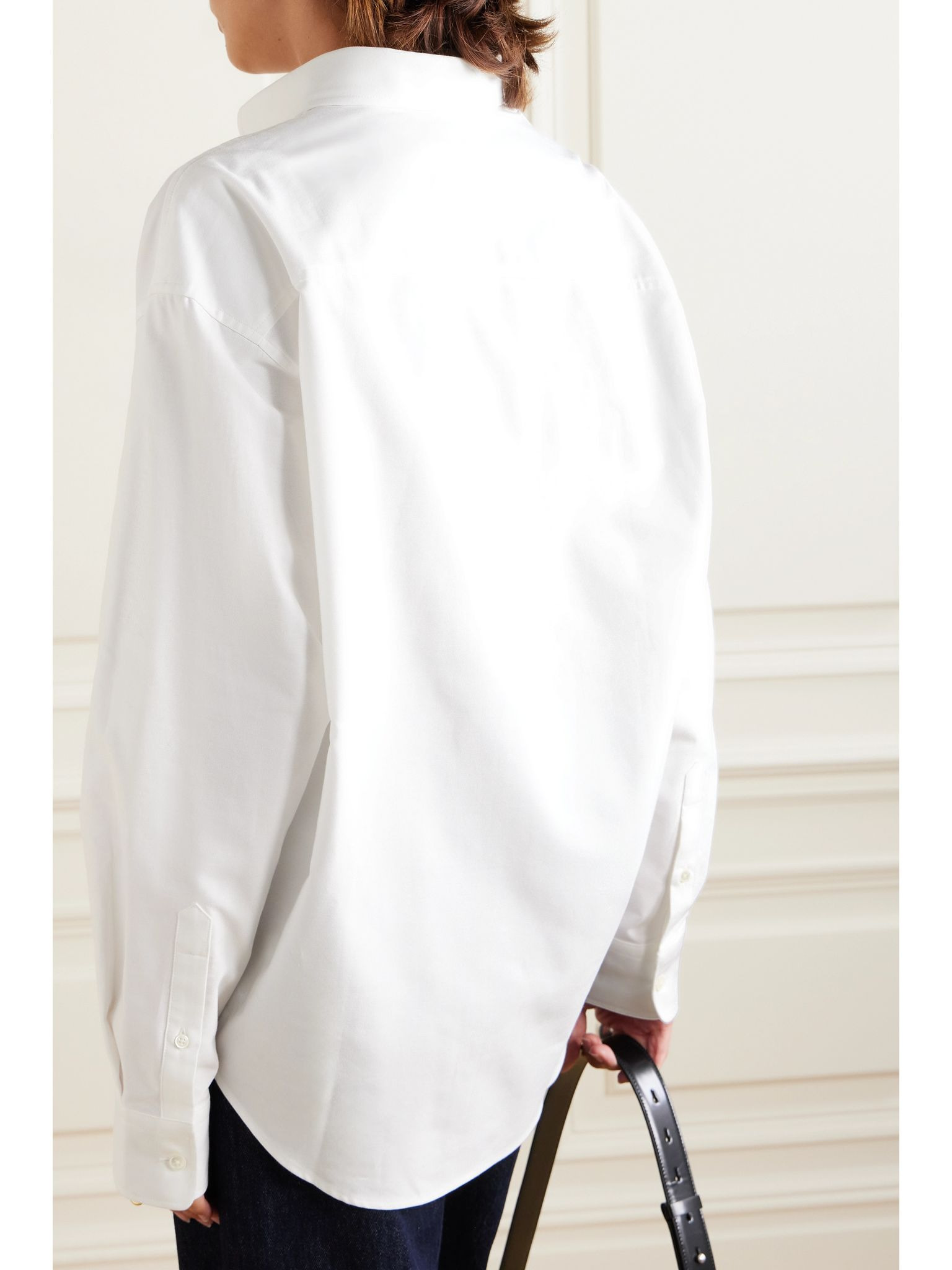 ADC embroidered cotton Oxford shirt White - 4