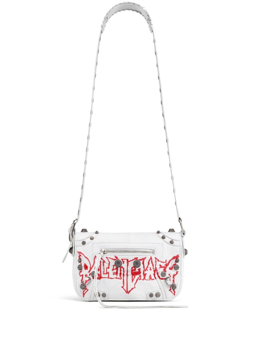 ◆BALENCIAGA NEW◆Le Cagole XS DIY メタルショルダーバッグ◆ Balenciaga Le Cagole XS DIY Metal Messenger Bag | White