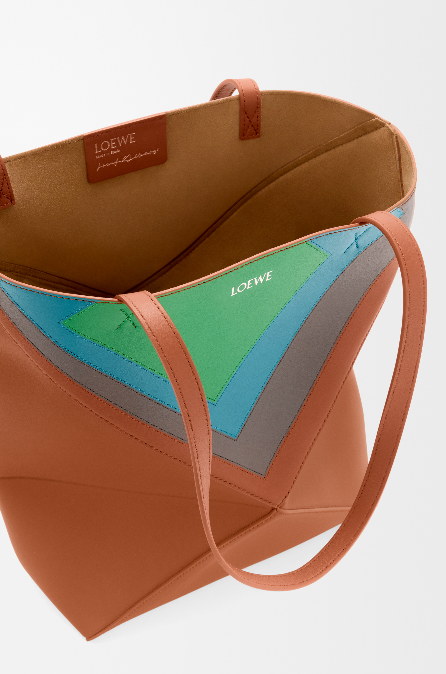Medium Puzzle Fold tote in nappa calfskin - 9
