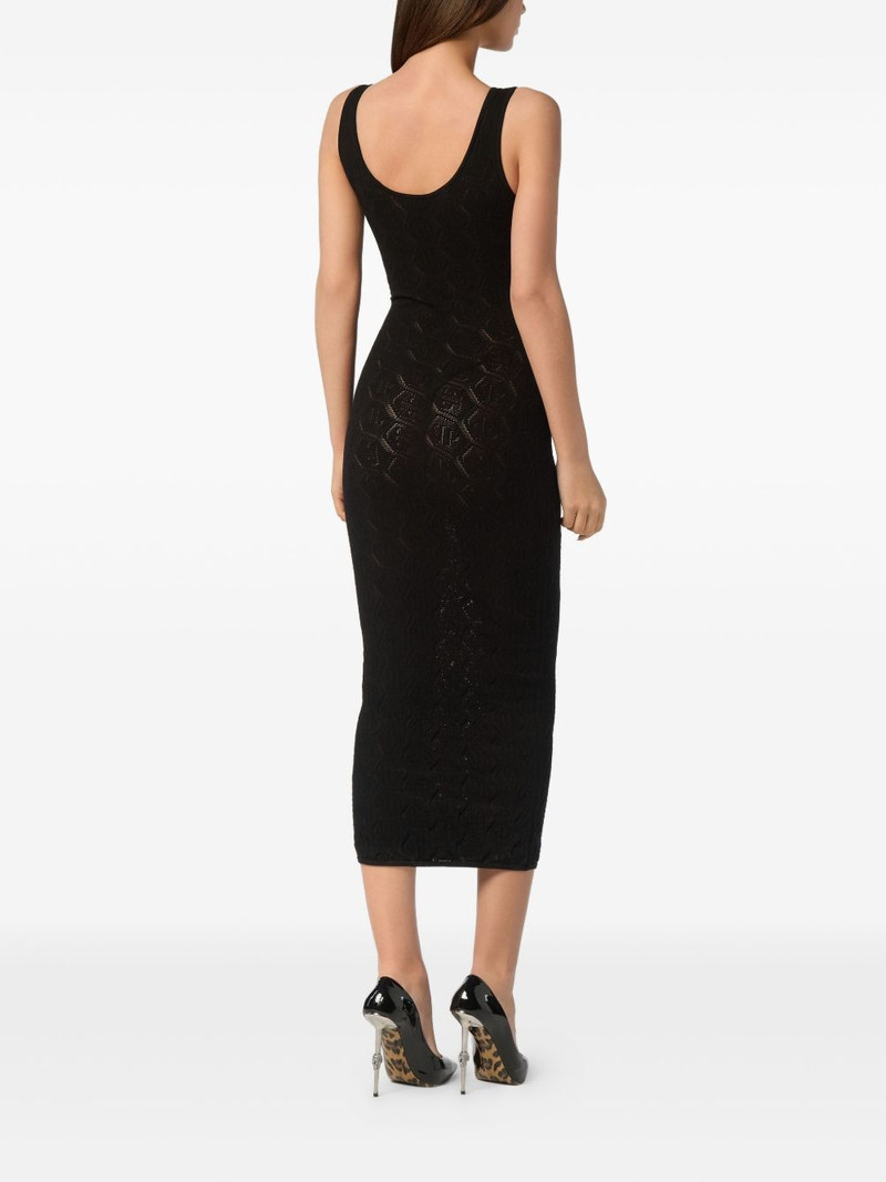 monogram-jacquard dress 3