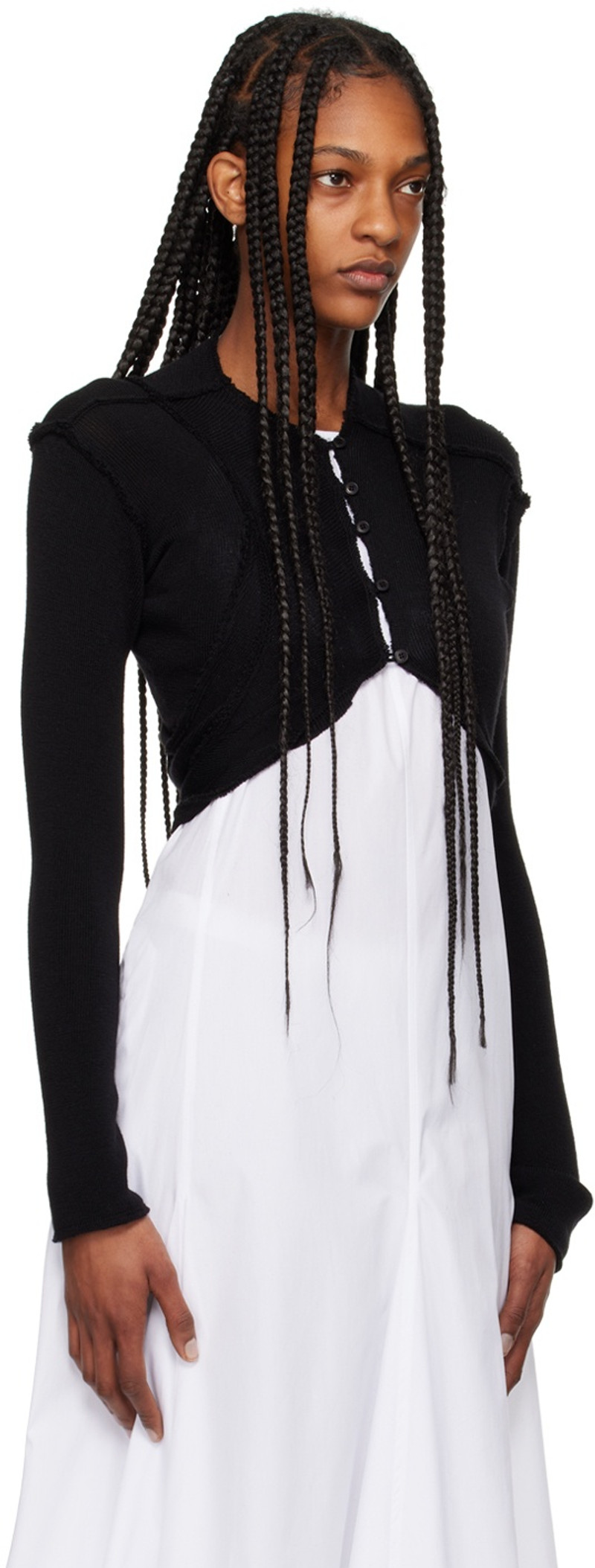 TALIA BYRE Black Bolero Cardigan outlook