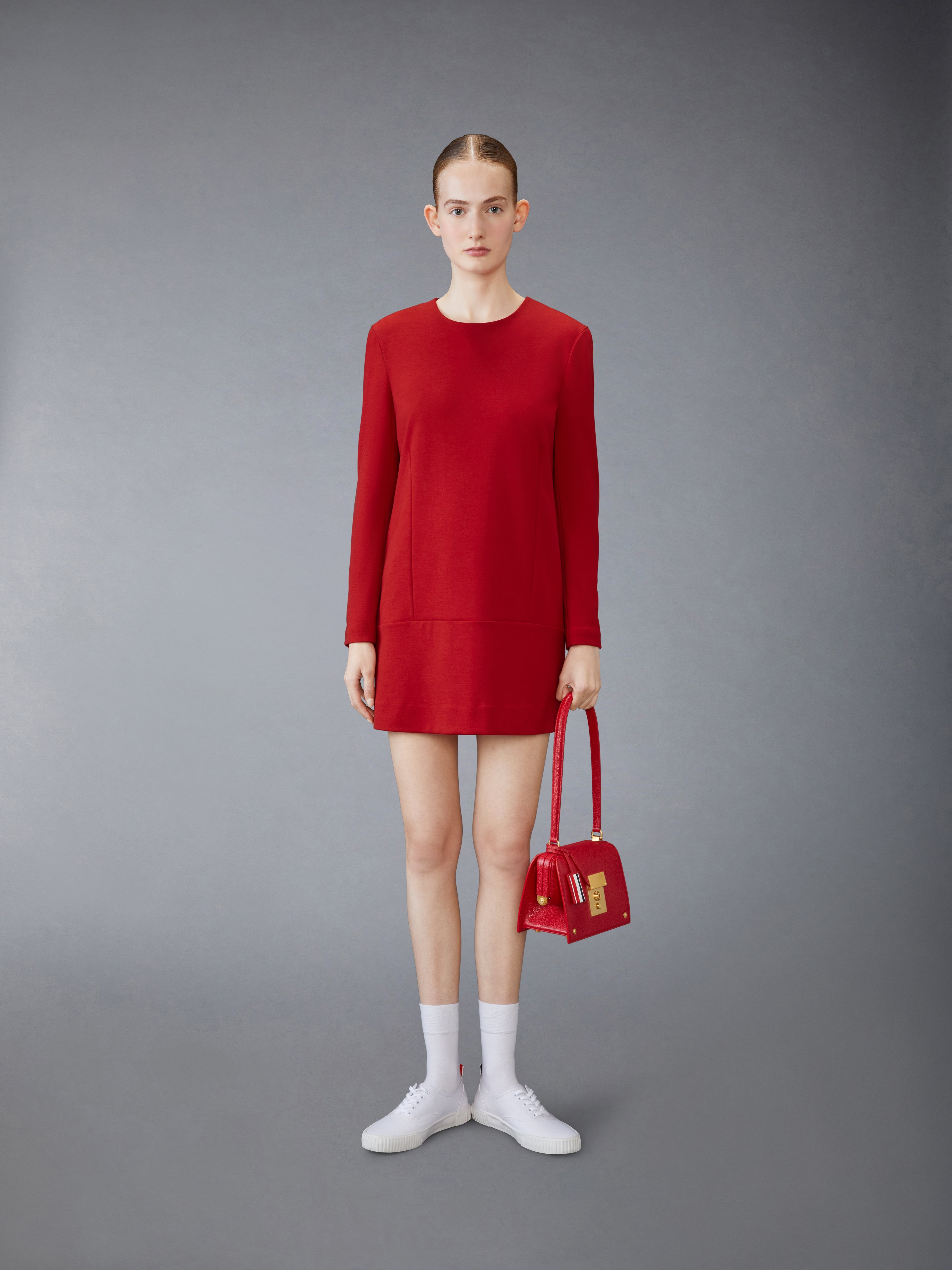 WOOL TECH MILANO MINI SHIFT DRESS - 5