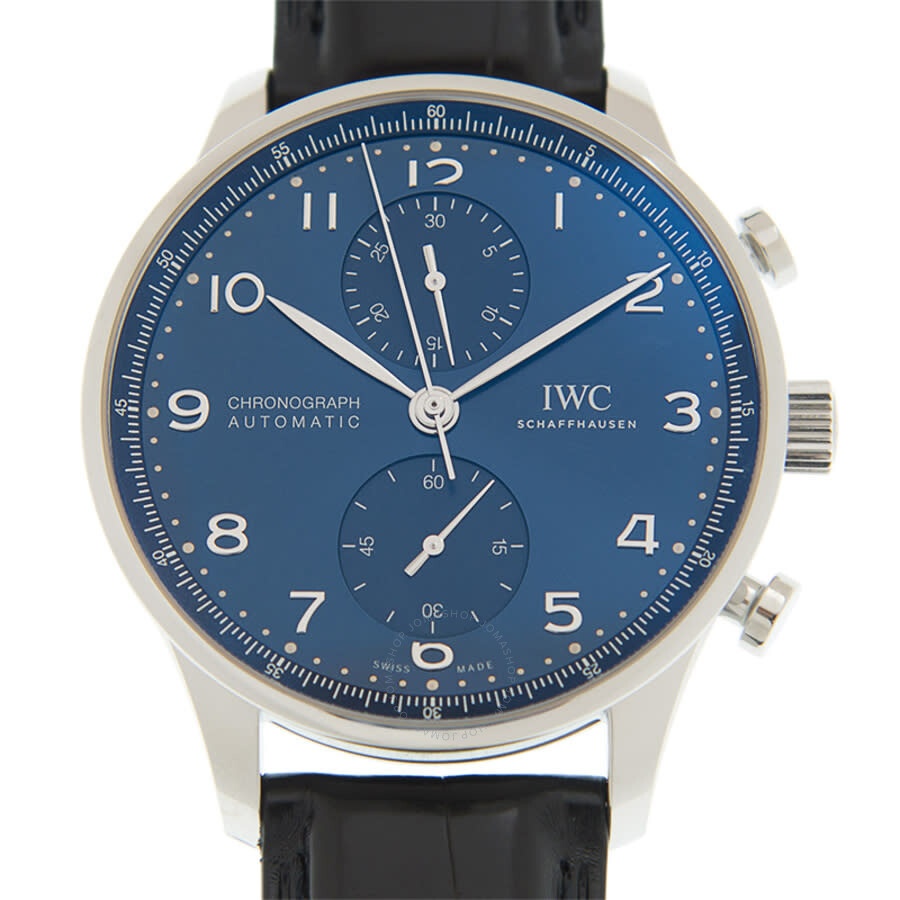 IWC Portuguese Chronograph Automatic Blue Dial Men's Watch IW371606 - 2