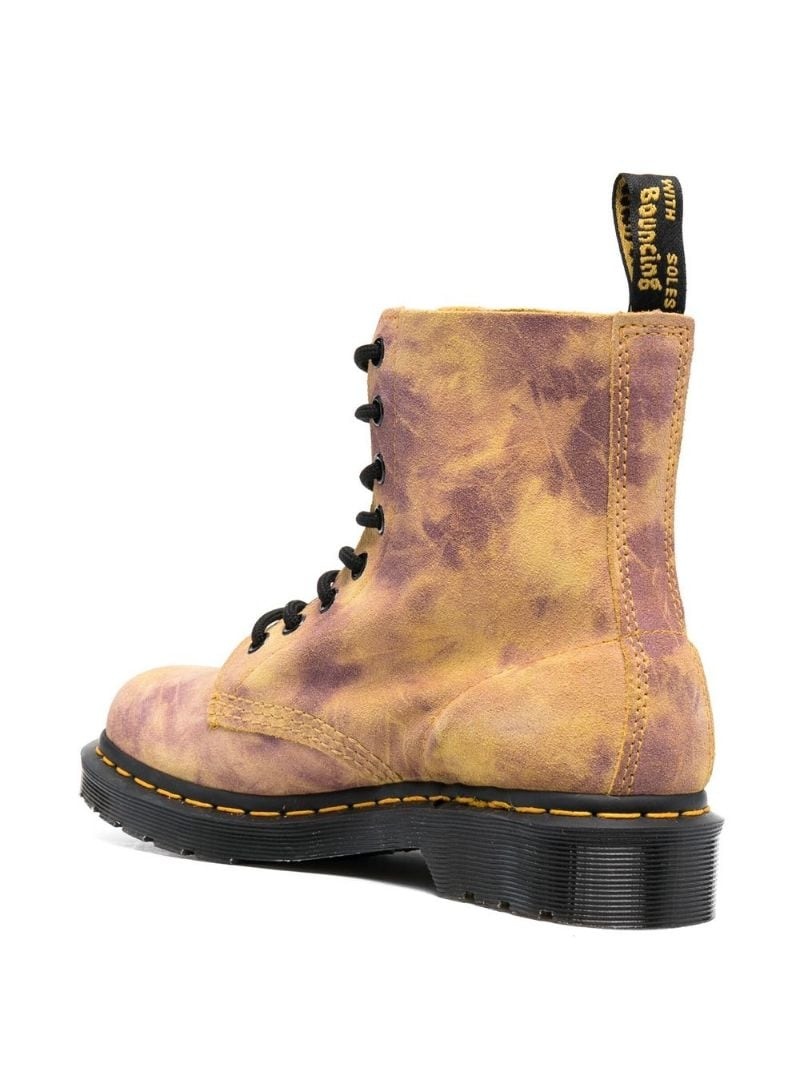 Pascal tie-dye combat boots - 6