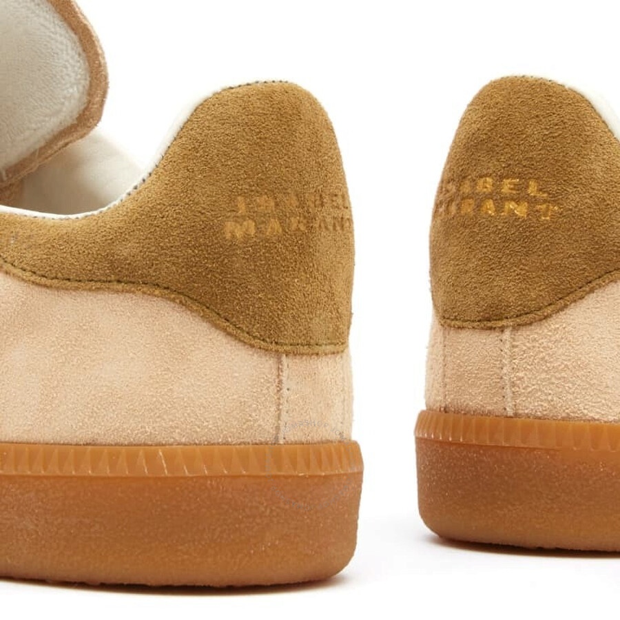 Isabel Marant Ladies Toffee Suede Logo Sneakers - 3