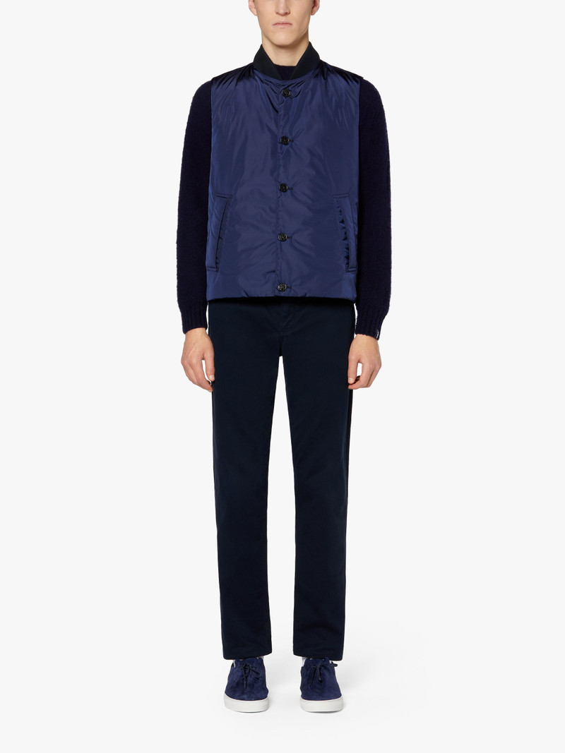 Mackintosh DUNDEE BLUE NYLON LINER VEST | QC-107 outlook