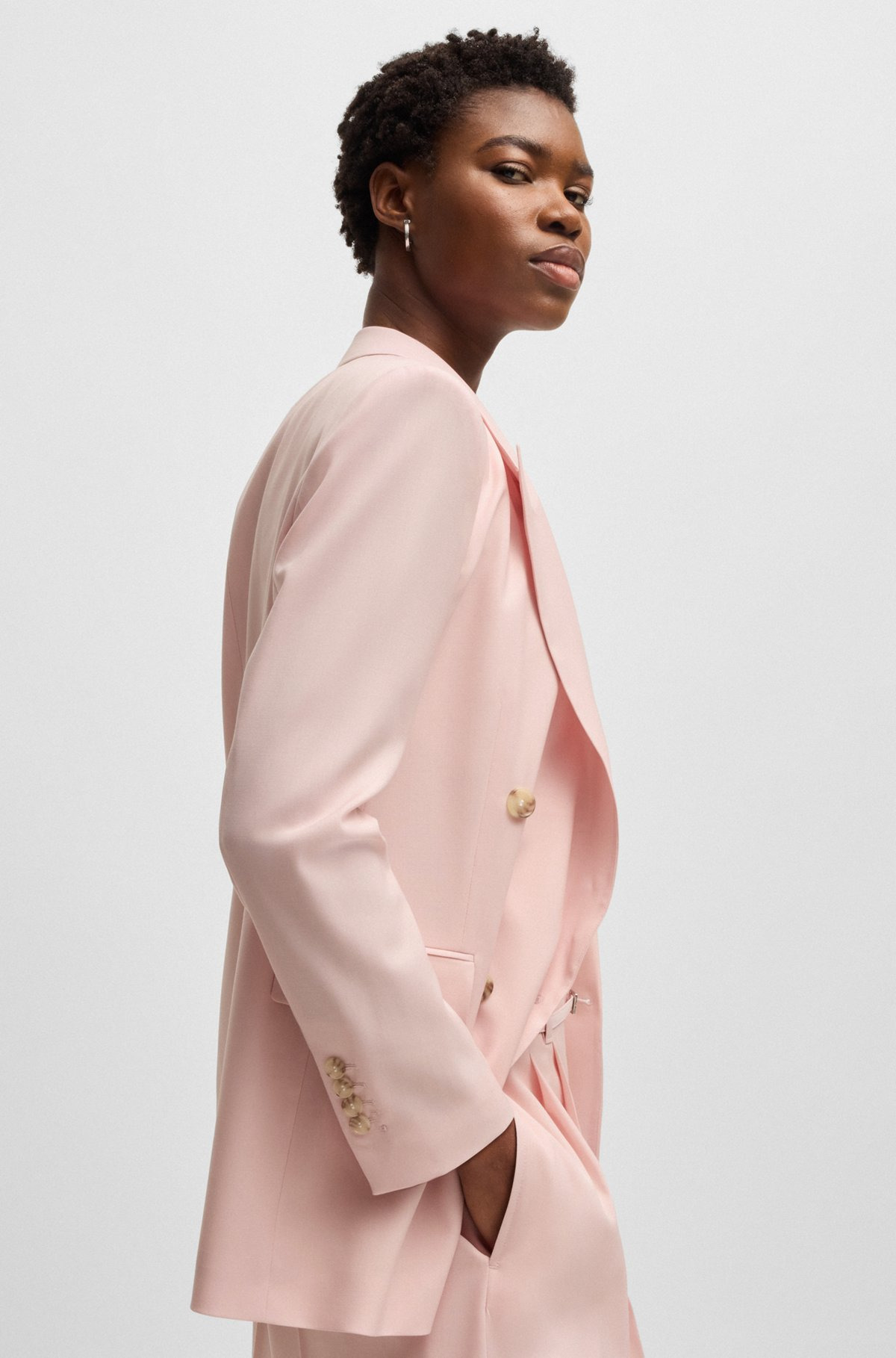 REGULAR-FIT BLAZER IN VIRGIN WOOL - 6