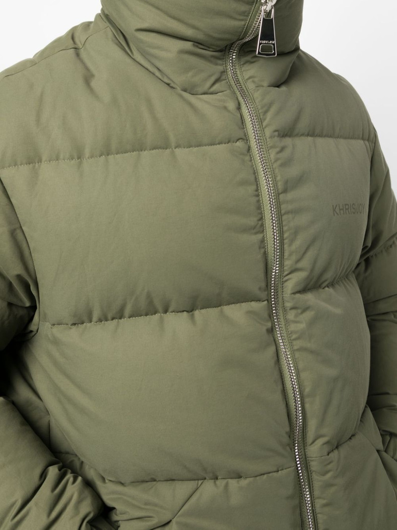 logo-print padded jacket 5