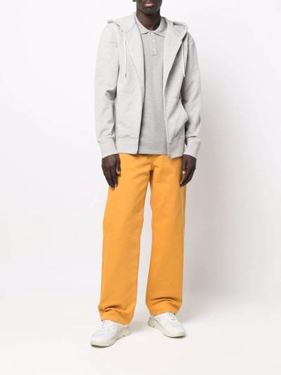 Maison Kitsuné logo-patch zip-up hoodie outlook