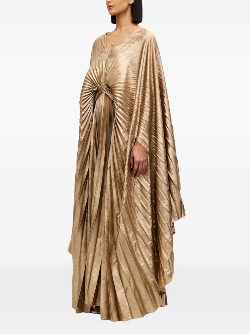 Anslow pleated V-neck maxi dress 3