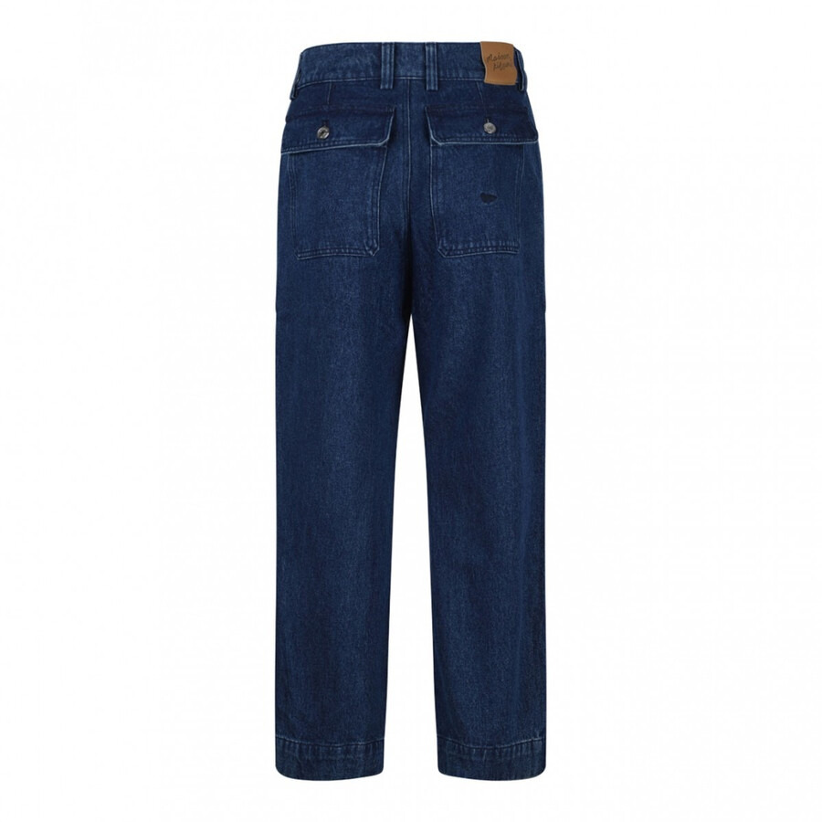 Maison Kitsune Profile Fox Embroidered Workwear Jeans - 3