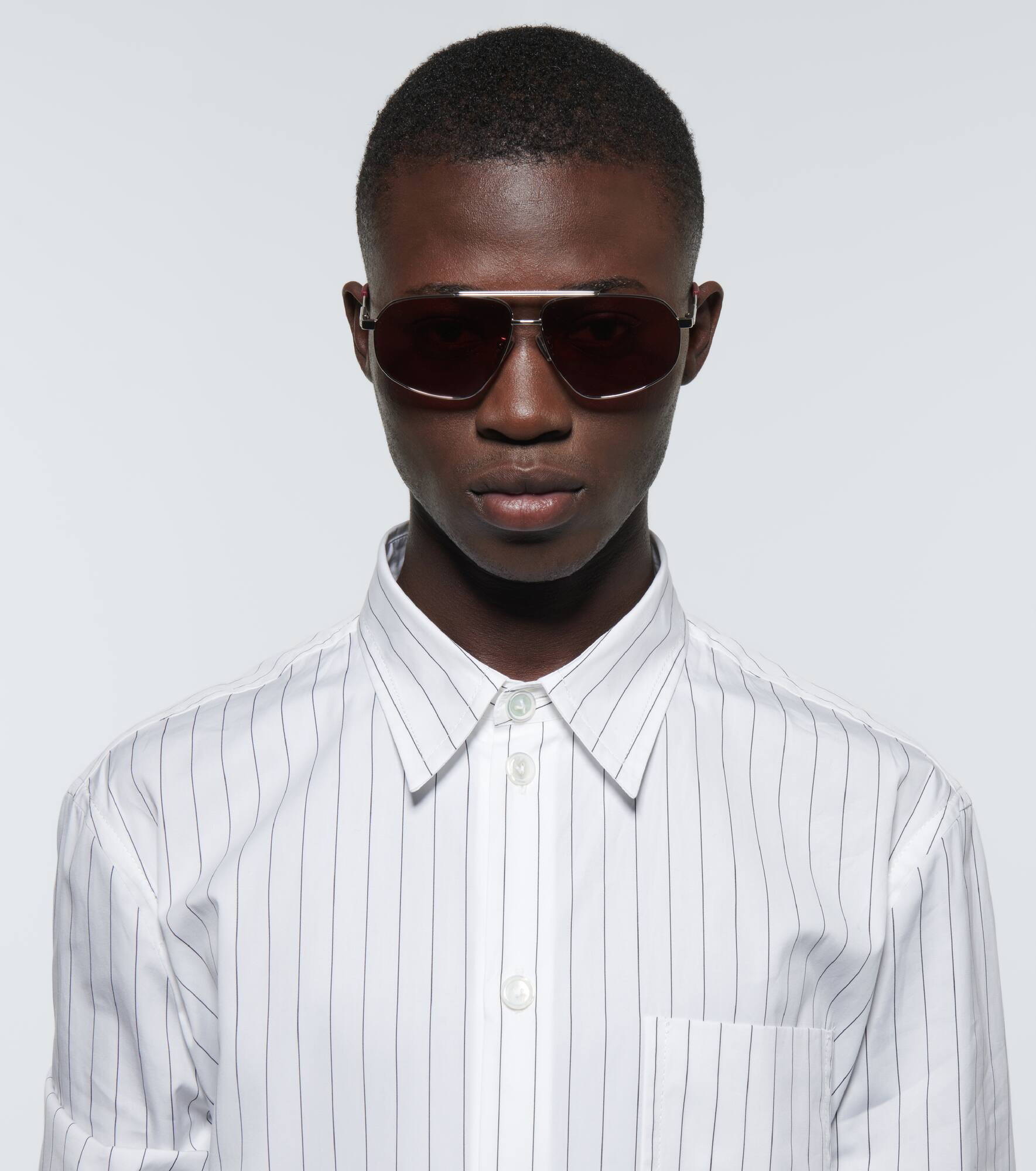 Metal-frame aviator sunglasses - 3