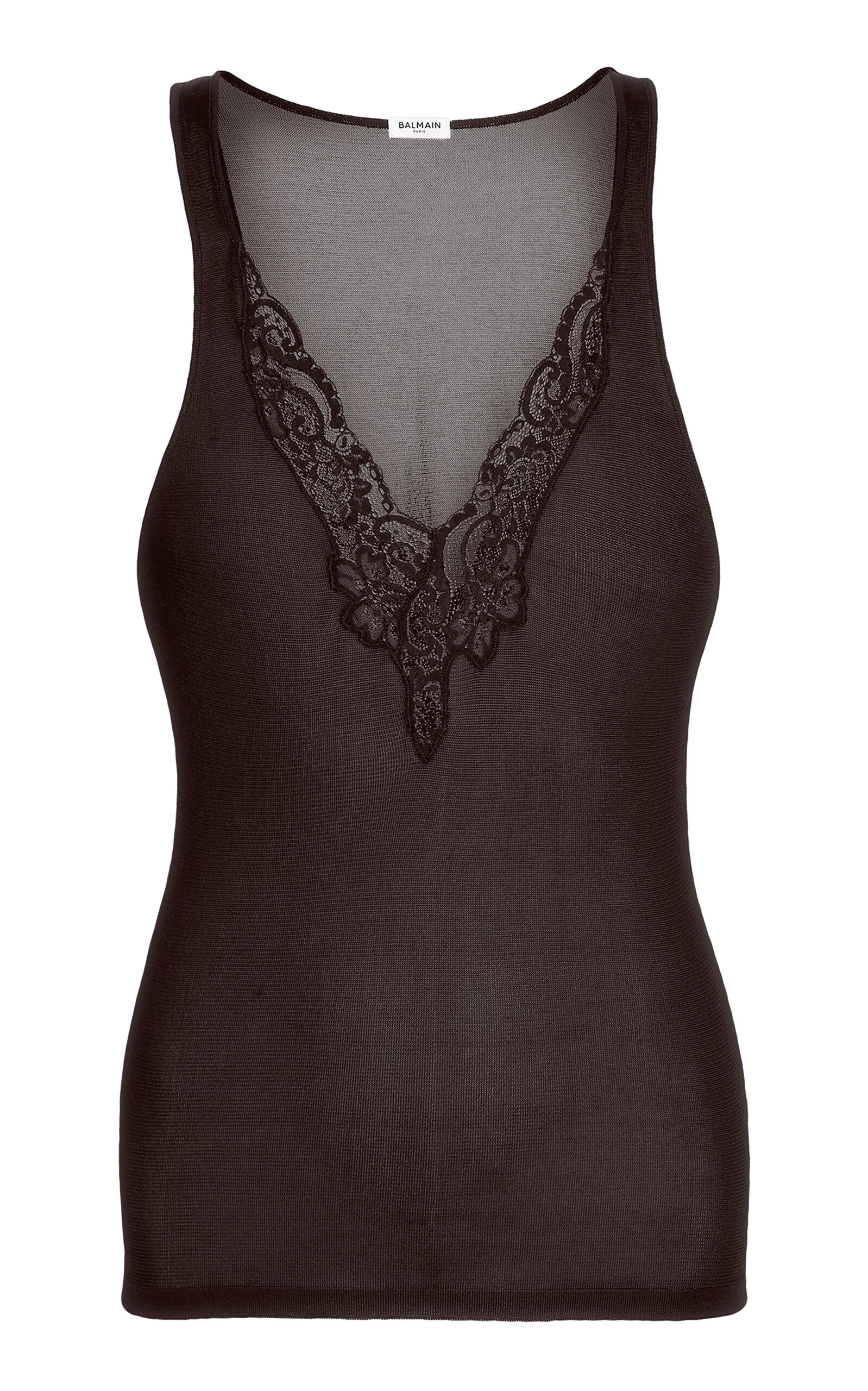 Lace Knit Tank Top - 1