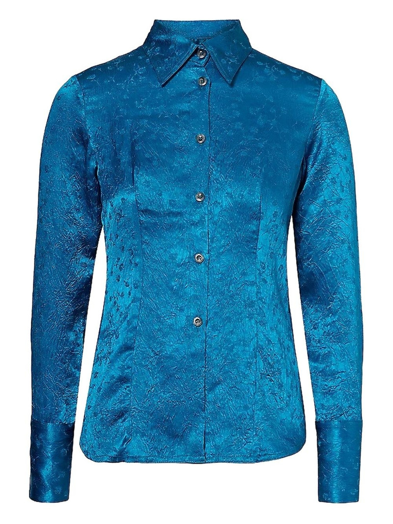 crinkled-finish shirt 1