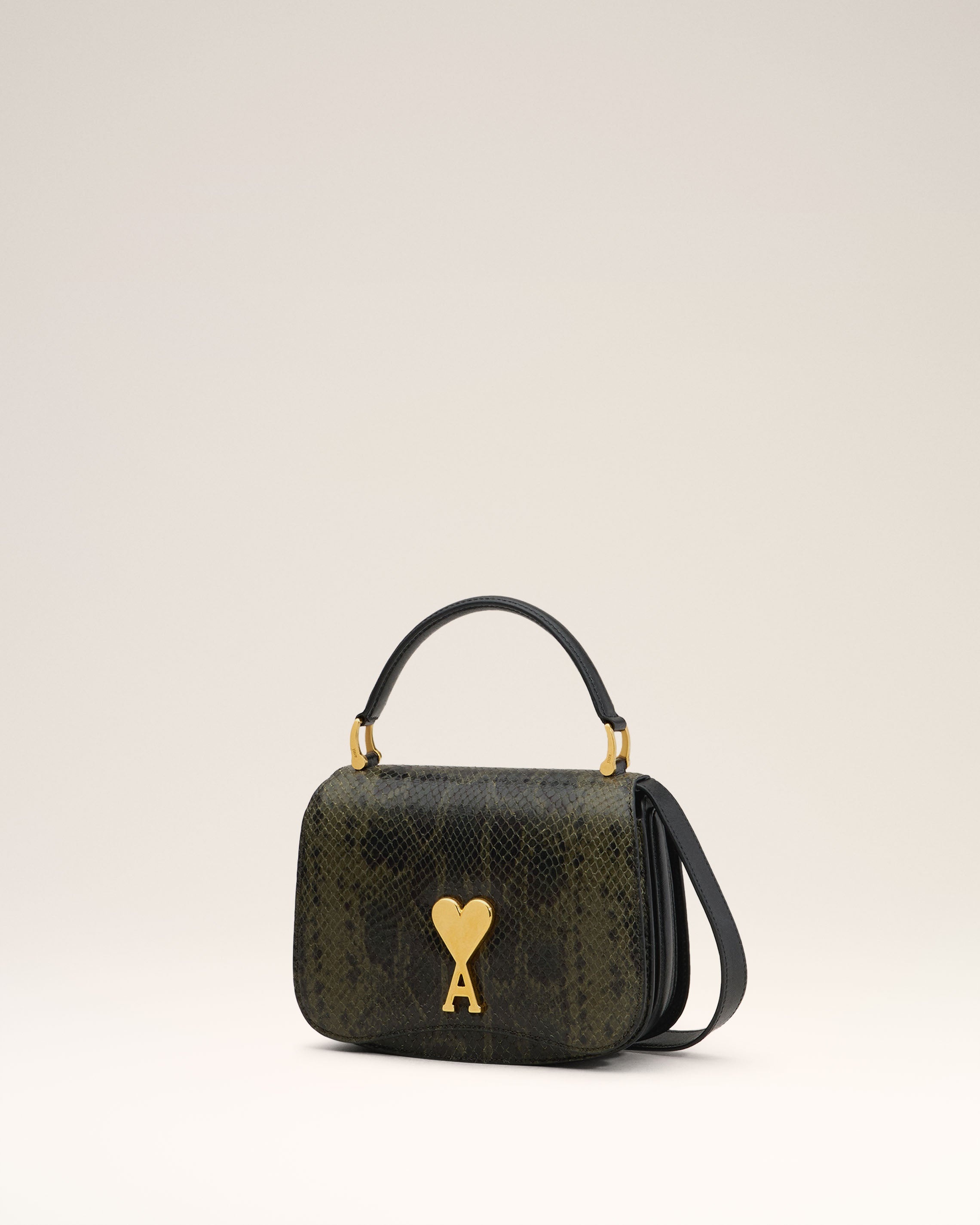 GREEN LEATHER TOP HANDLE PARIS PARIS BAG - 2