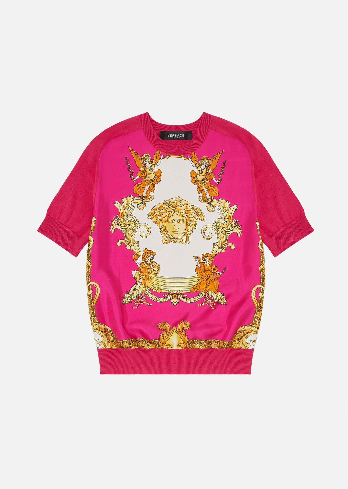 Medusa Renaissance Print Insert Sweater - 1