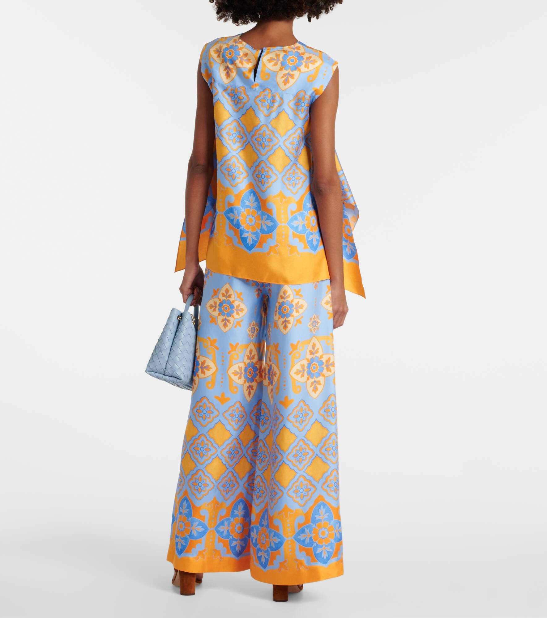 San Carlo printed silk twill top - 3