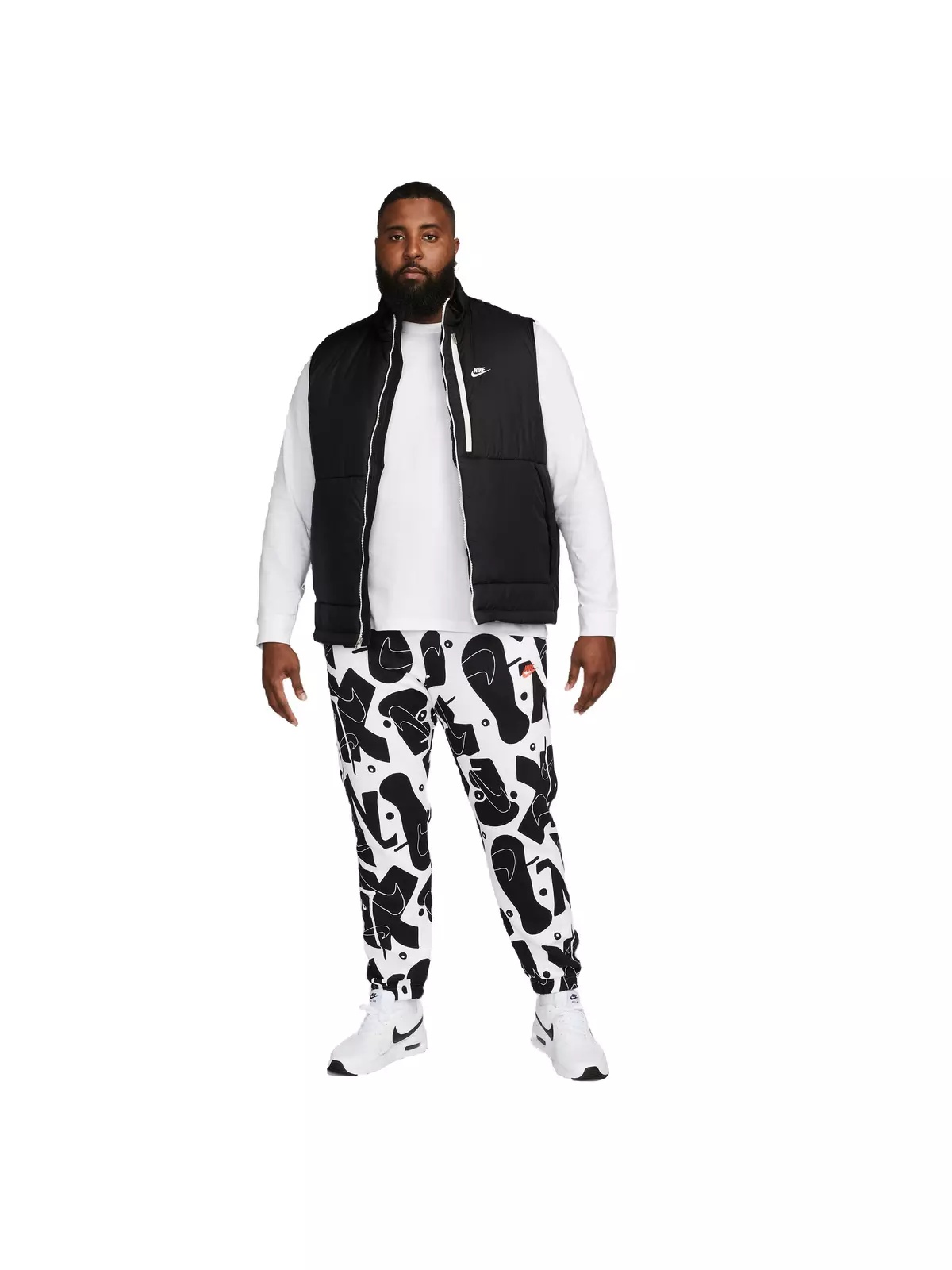 Men's Sportswear Long-Sleeve Tee-White - 3