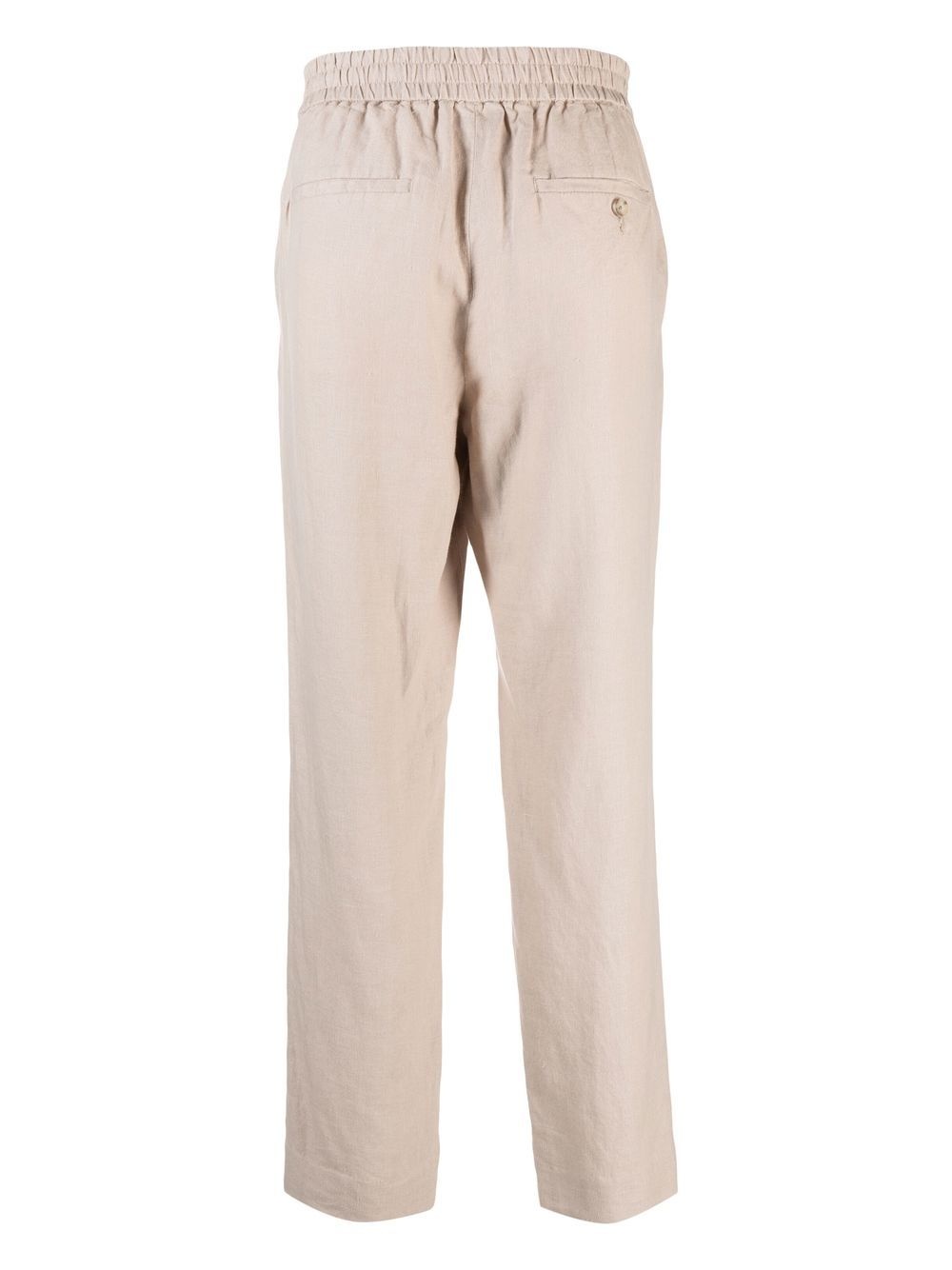 drawstring straight-leg trousers - 2