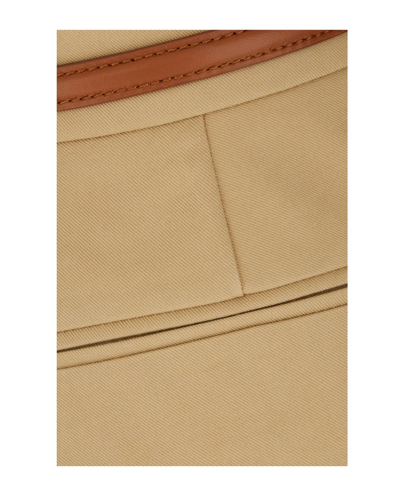 Beige Cotton Pants - 3