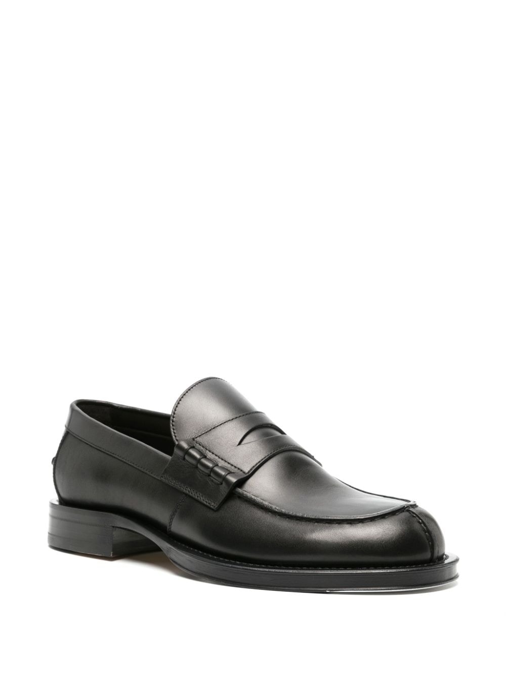 penny-slot leather loafers - 2