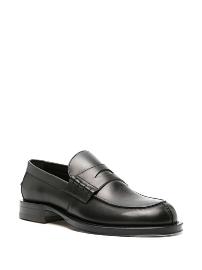 Lanvin penny-slot leather loafers outlook