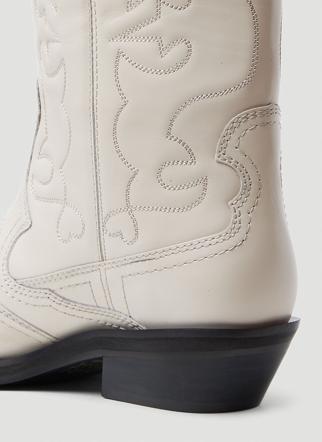 Ganni Women Embroidered Western Boots - 5