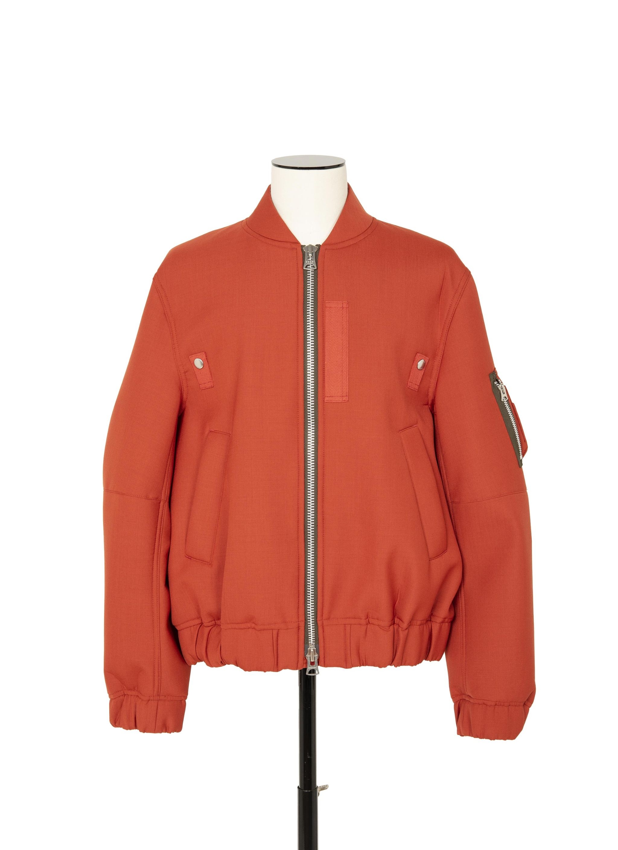 sacai: Black Suiting Bonding Mix Blazer | SSENSE