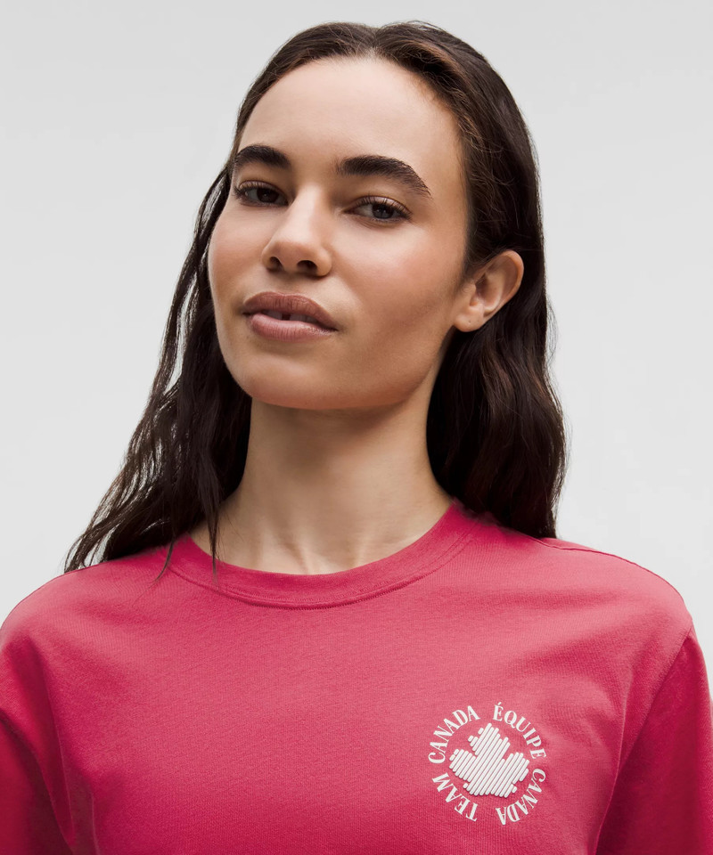 Team Canada Women's Cotton Jersey Graphic T-Shirt *COC Logo 4