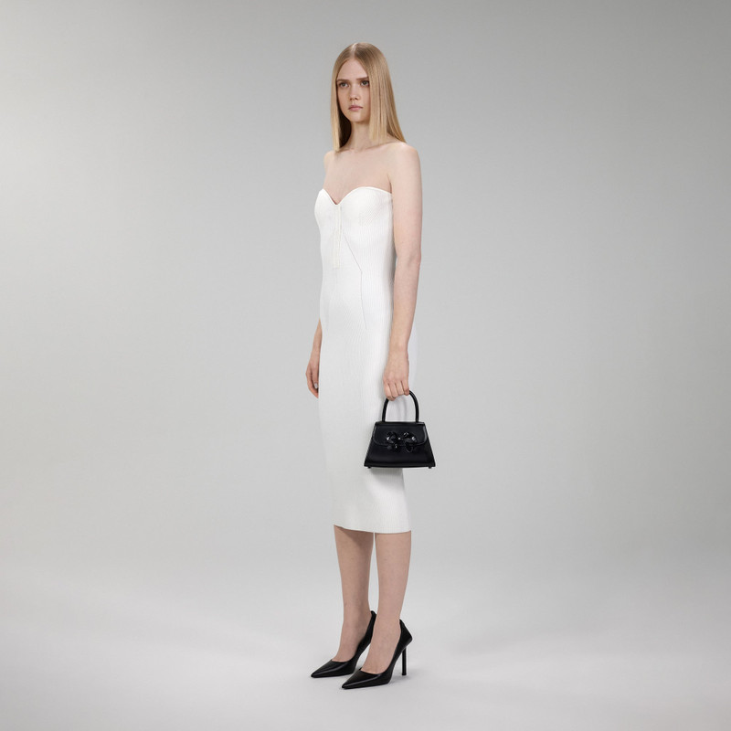 self-portrait The Bow Mini in Black with Enamel outlook
