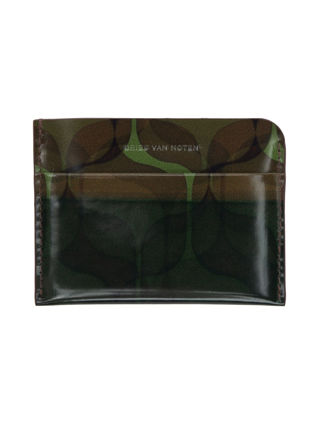 Khaki Embossed Card Holder - 1