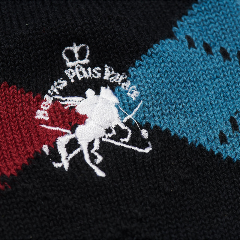 PALACE PALACE BEAMS PLUS ARGYLE SOCKS JET BLACK outlook